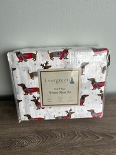 Dachshund Christmas Holiday FULL 4 pc Sheet Set NEW