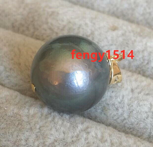 Collana Di Perle Tahitiane Nere 10-11mm Autentiche Con Chiusura In Oro 14k