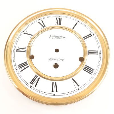 Hamilton Clock Dial Pan 7-7/8 inches Diameter Metal Dial Clock Part - CY220