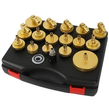 17Pcs Brake Bleeding Adapter Master Cylinder Bleeder Adapter Fit for Ford VW BMW