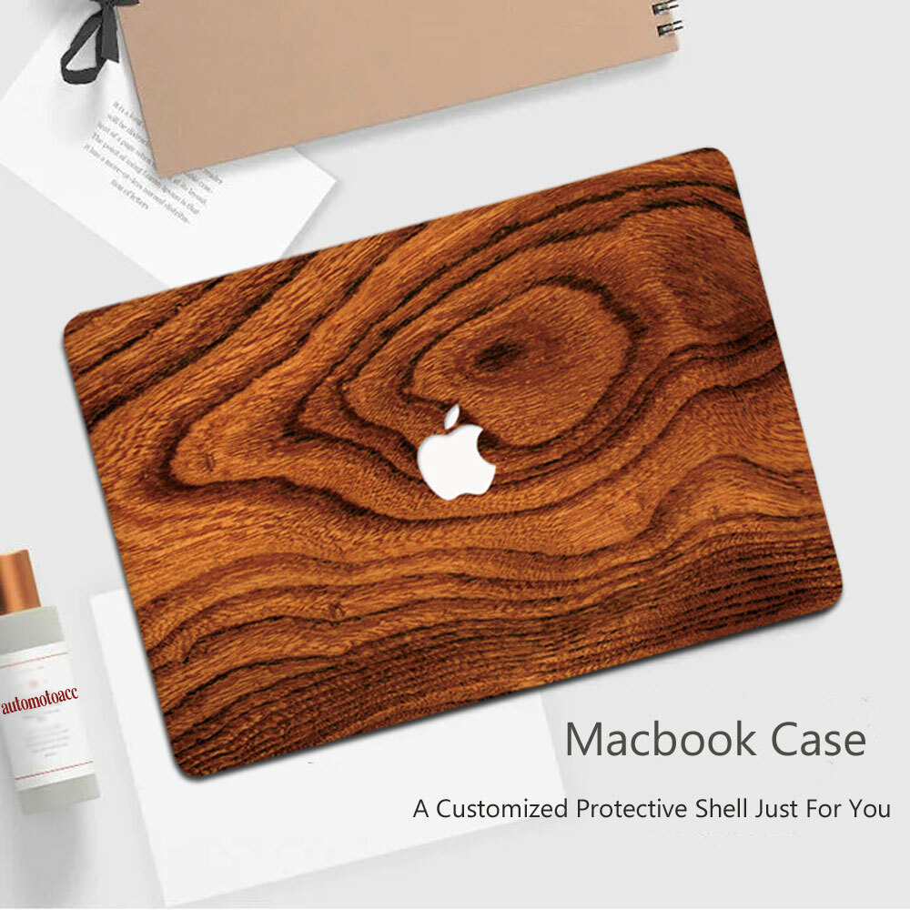 Tree Rings Wood Pattern Hard Shell For Macbook M5 Pro 14 Air 13 15 16 11 12  inch