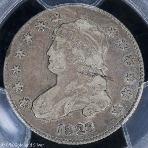 1828 25C Capped Bust Quarter PCGS VF 25 - Picture 3 of 4