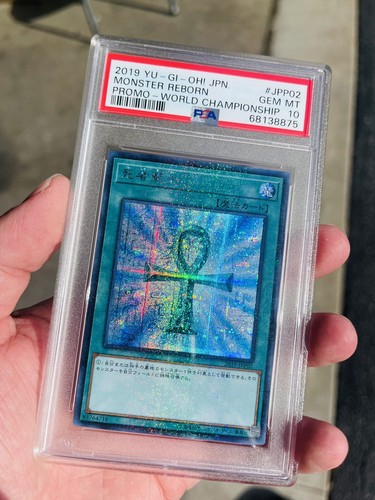 YuGiOh! 2019 Monster Reborn 2019-JPP02 World Championship Japanese Promo Psa 10 - Picture 3 of 5