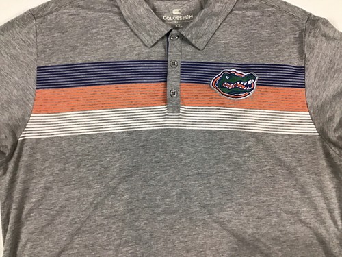 Florida Gators Polo T Shirt Mens XXL Gray NCAA College Team Casual Collard Gray - Picture 4 of 8