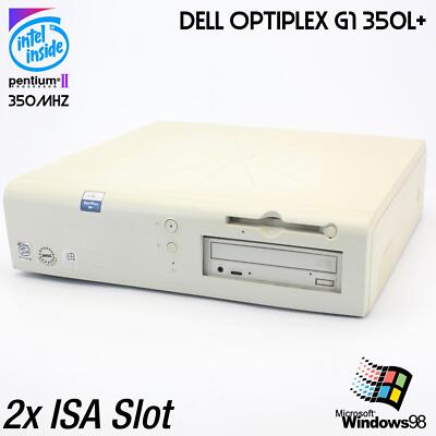 2X ISA SLOT Computer Dell Optiplex G1 350L+ PC Pentium 2 II USB LAN Parallel COM