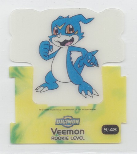 Digimon Plastic Stand-Up Gamepieces Lilymon #34 & Veemon #9 Akiyoshi Hongo 2000 - Picture 3 of 5