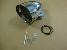 BIG DOG MOTORCYCLES OEM VISOR HEADLIGHT HOUSING 2004-11 w/ RINGS & HDW HOODED