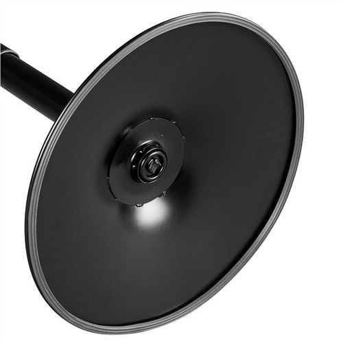 Runder Bartisch Höhenverstellbarer Drehbarer Stehtisch mit Metallgestell Schwarz - Bild 12 von 12