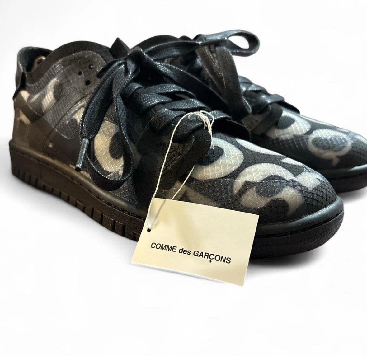 Nike Comme des Garçons x Dunk Low Monogram Print W for sale | eBay