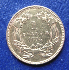 1874 $1 GOLD TYPE-3 PRINCESS HEAD