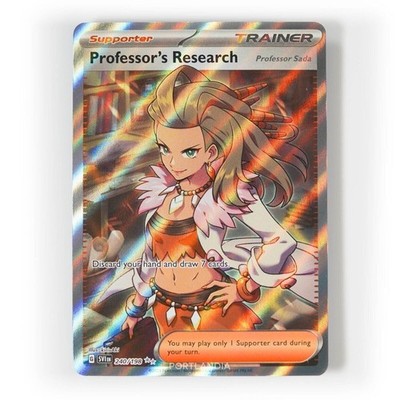 Pokemon - Professor's Research - 240/198 - Scharlachrot & Violett - Vollständige Kunstkarte