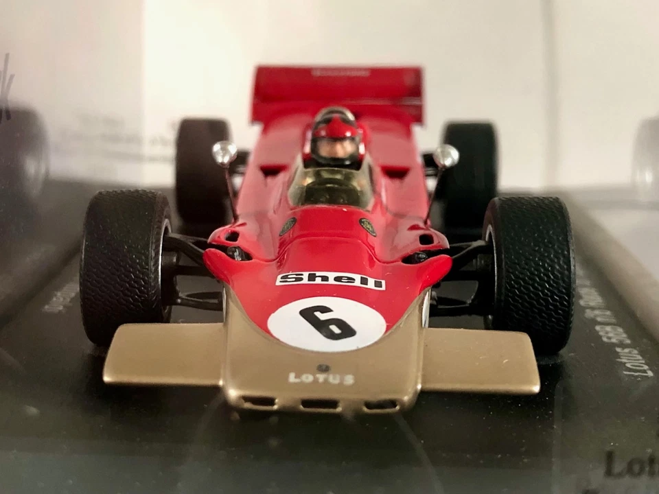 F1 1/43 Spark S1763 Lotus 56B N°6 E.Fittipaldi Race Of Champions 1971, Used - Immagine 4 di 4