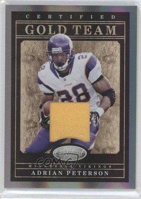 2011 Certified Gold Team Materials 63/100 Adrian Peterson #9 1be