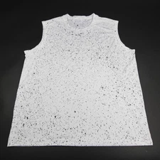 Sport-Tek Sleeveless Shirt Men's White/Dark Gray New without Tags
