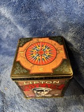 Lipton 100 Years Limited Edition Commemorative Tin Multicolor Coffee & Tea 1990