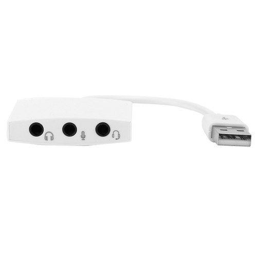 USB 2.0 Sound Card Adapter External 3D 7.1 Channel Converter For PC Laptop NEW - Afbeelding 4 van 12