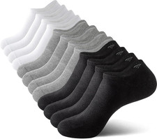 No Show Men Socks Low Cut Non Slip Cotton Invisible Sock 6 Pairs