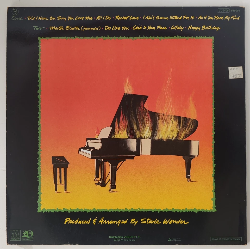 Vinyle 33t LP Stevie Wonder - Hotter than July (1980 - Motown) - Photo 2/4