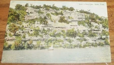 Austin Texas TX Postcard Scene Deep Eddy Mountain Cliff c1916 R1