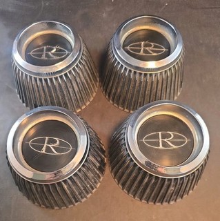 1969 1970 Buick Riviera GS stage 1 Center Caps Finned Hubcaps Lot of 4