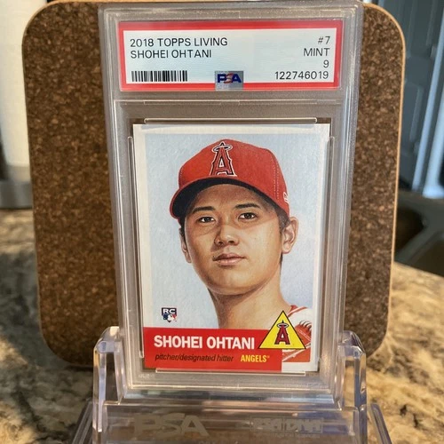 2018 Topps Living Set Shohei Ohtani #7 PSA 9 Mint Rookie Card LA Angels 🔥