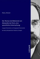 Richard Peters | Der Roman De Mahomet Von Alexandre Du Pont, Eine Sprachliche...