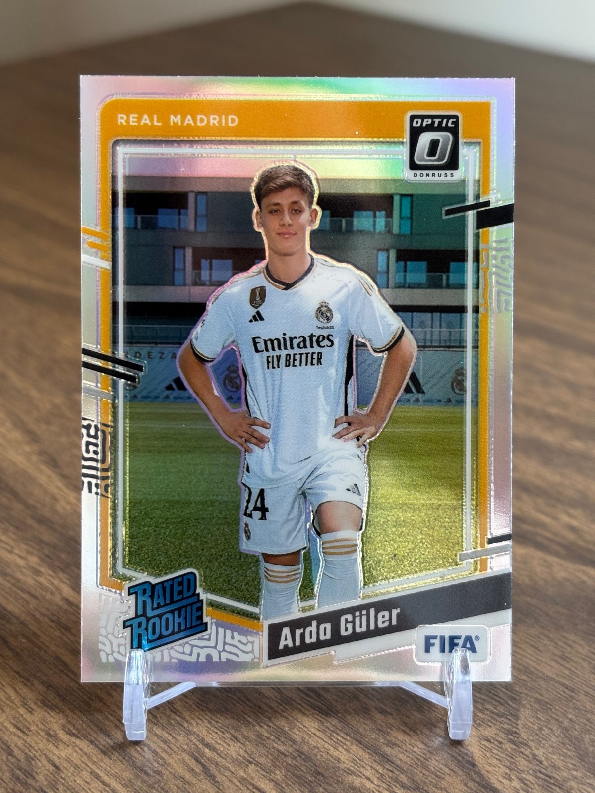 Arda Guler 2023 2023-24 Panini Donruss #184 Optic Silver Holo Prizm Rookie RC