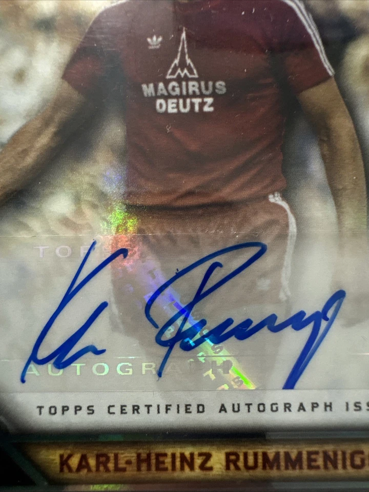 2023-24 Topps Museum Karl-Heinz Rummenigge Auto Gold Frame /99 Bayern Munich - Image 3 of 3