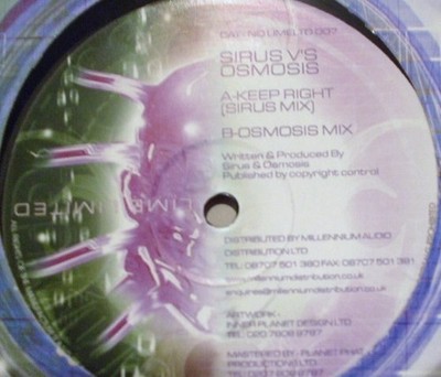 Sirus (2) - Keep Right, 12'', (Vinyl)
