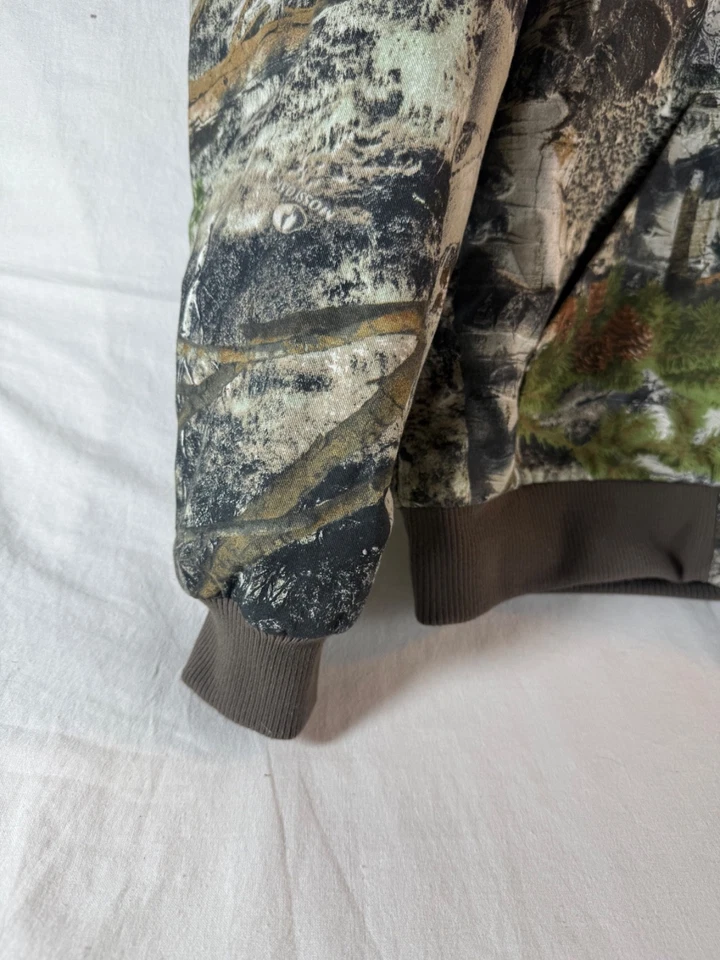 CHAQUETA DE CAZA AISLANTE CON CAPUCHA ROBLE MUSGOSO MARRÓN VERDE CAMUFLAJE PARA HOMBRE XL 1F Foto 2 de 4