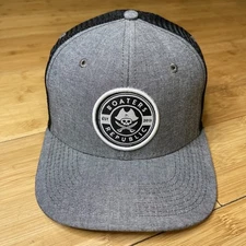 Boaters Republic Gasparilla Pirate St Petersburg Gray Black Snapback Hat MINT VG