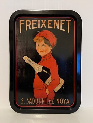 RARE Freixenet S. Sadurni de Noya Winery Metal Serving Tray - PERFECT CONDITION!