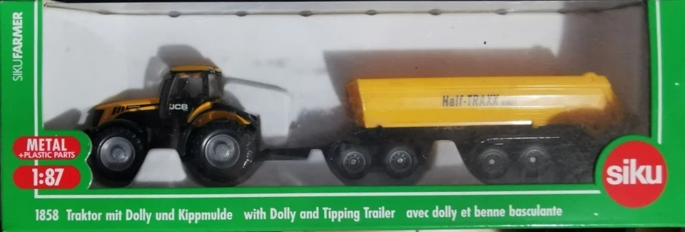 SIKU 1858 Trattore JCB con benna basculante 5 assi - scala H0 - Immagine 2 di 4