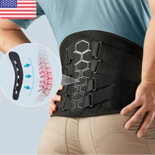 Back Support Lower Back Brace Pain Relief Lumbar Support Belt Sciatica Men Women