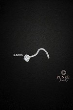 Piercing Naso Screw con Zircone