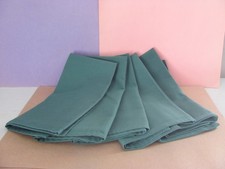 20" x 20" Square--- Polyester--- Cloth Dinner Napkins---Hunter Green