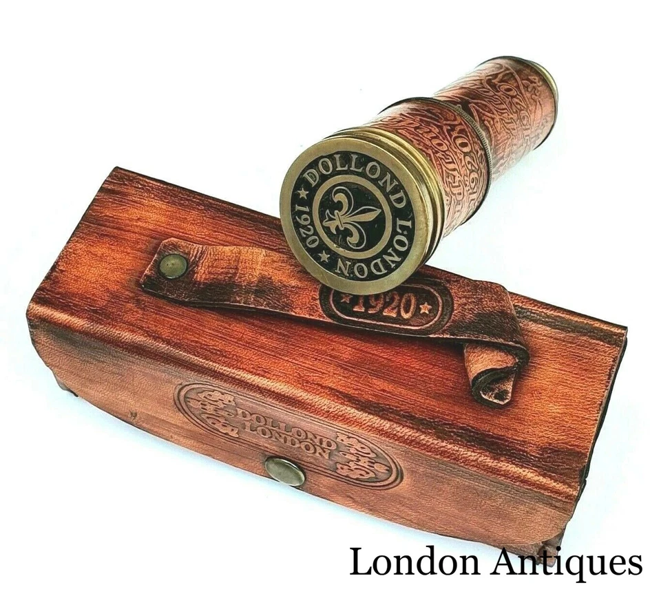 Telescopio Antiguo 16 Pulgadas Extensible a Mano Naval Victoriano X-mass Regalo Foto 4 de 4