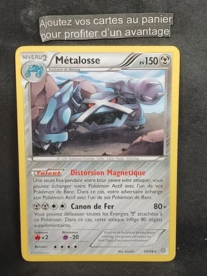 Carte Pokemon Française Metalosse 49/98 Xy Origines Antiques RARE - Photo 1/3