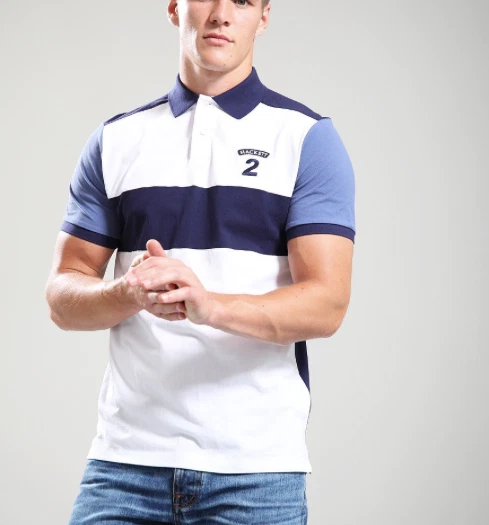 HACKETT Heritage Number 2 Mens Panel Polo Shirt in Optic White Size L
Opens in a new window or tab