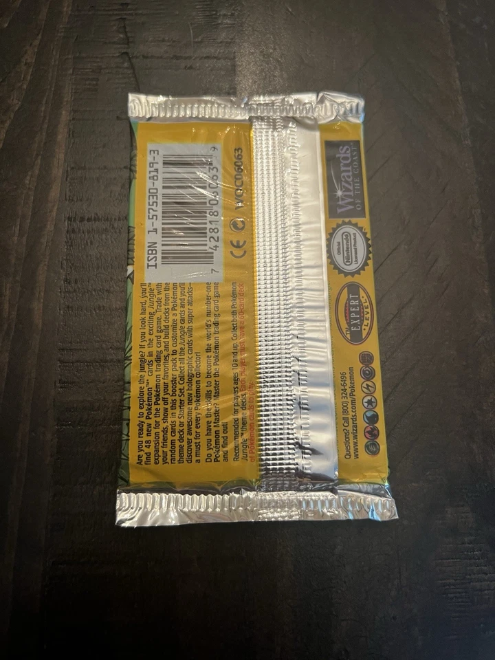 1999 Pokémon Jungle Booster Pack Wigglytuff Запечатанный И Невзвешенный - Изображение 2 из 2