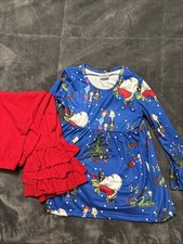 Boutique Grinch Christmas - Girls - 2 Piece Size XL