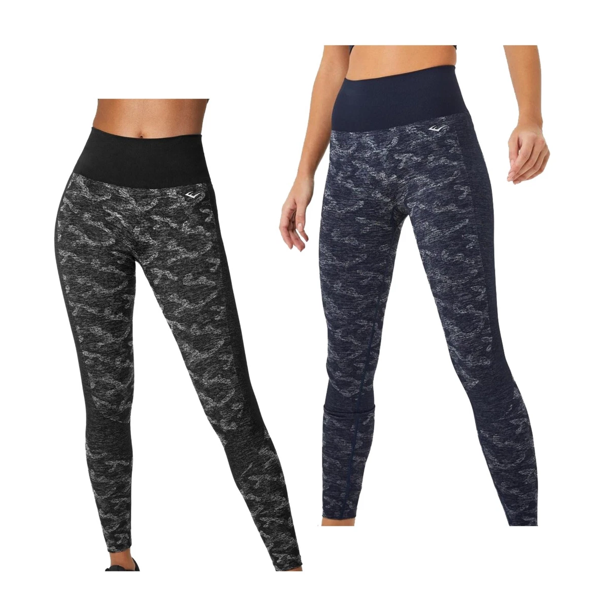 Everlast, Seamless Camo Leggings, Black