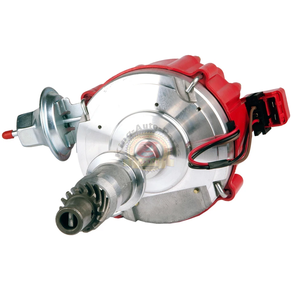 Pontiac 301 326 389 400 421 428 455 V8 HEI One Wire Distributor Red Cap Complete Foto 4 de 4
