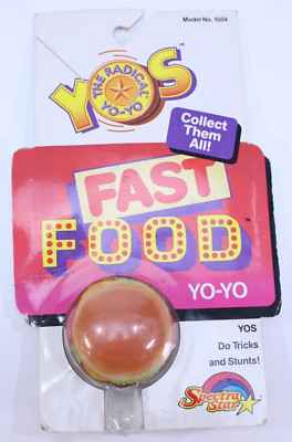 The Radical Yo Yo Fast Food Burger 1988 HASBRO Spectra Star Toy VTG NOS 1504 Yos