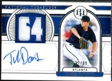 Tucker Davidson Rookie 2021 Panini National Treasures Signature Numbers #10 