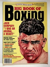 1982 November Big Book Of Boxing Magazine Jack Dempsey Monzon Zale Holmes Cooney
