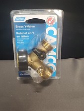 New Camco Shut-off Valve Wye Stainless Steel Solid Brass 60 Psi 20123 New Camco Shut-off Valve Wye Stainless Steel Solid Brass 60 Psi 20123