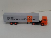 1/87 Wiking Mb 1620 MöNkemöLler Koffer-Sattelzug 0542 01