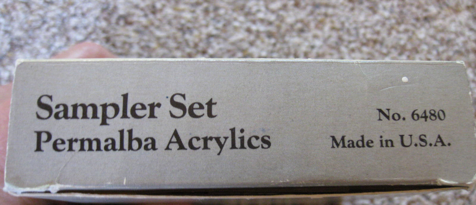 SAMPLER SET PERMALBA ARTISTS' ACRYLIC COLORS, 6 COLORS, MARTIN / F. WEBER CO.