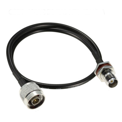 RG58 N MALE to TNC FEMALE BULKHEAD PLUG Lot RF coax jumper Pigtail coaxial cable